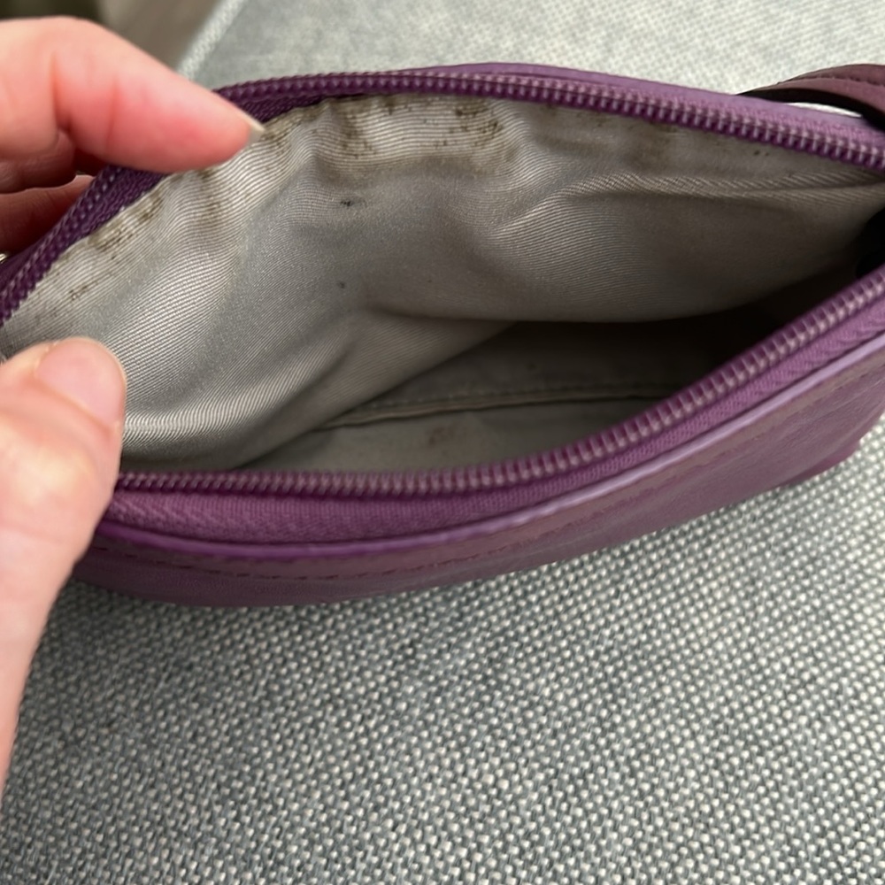 Coach purple leather wristlet (used) - Picture 6 of 6